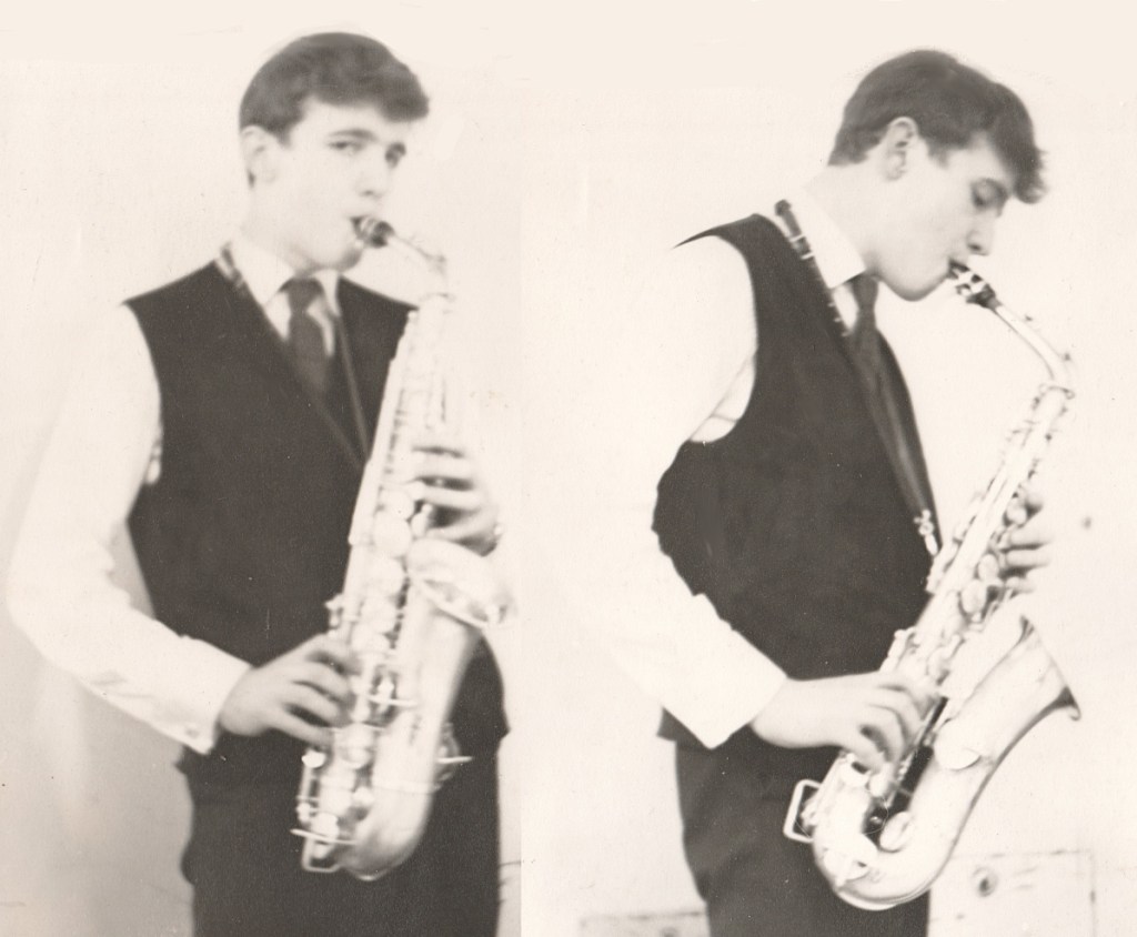 Playing my sax in 1963